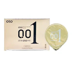 OLO 001 Ice & Fire 1 Condom Pack - 10 Pcs